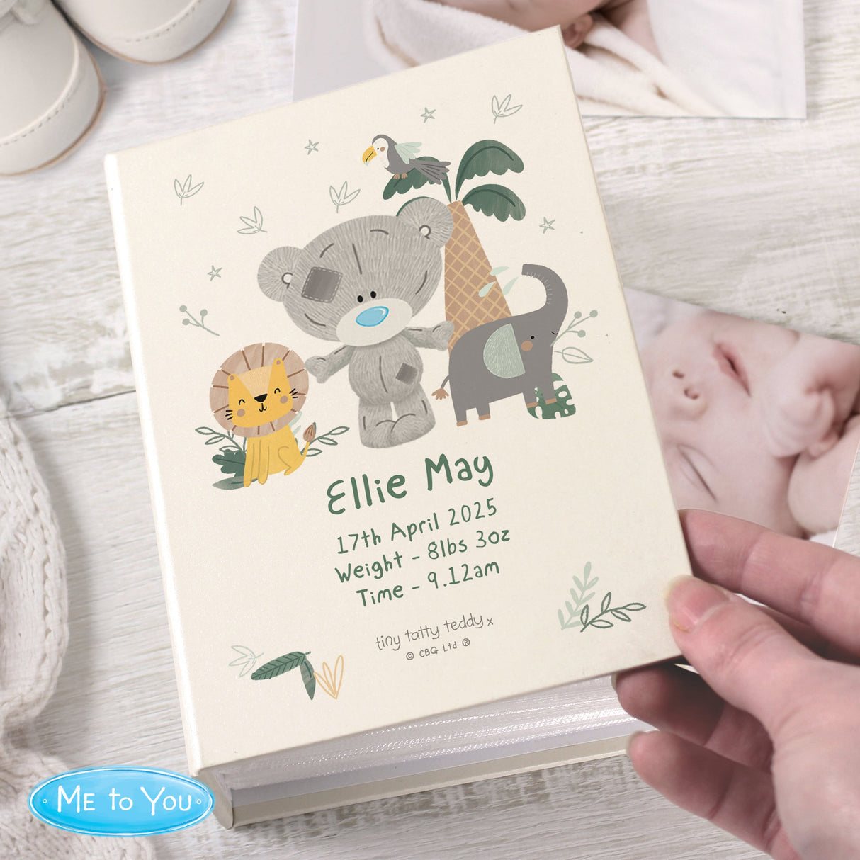 Personalised Tiny Tatty Teddy Jungle Animals Photo Album - Shop Photo Albums At Gift Moments - 3