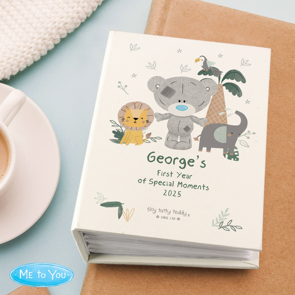 Personalised Tiny Tatty Teddy Jungle Animals Photo Album - Shop Photo Albums At Gift Moments - 2