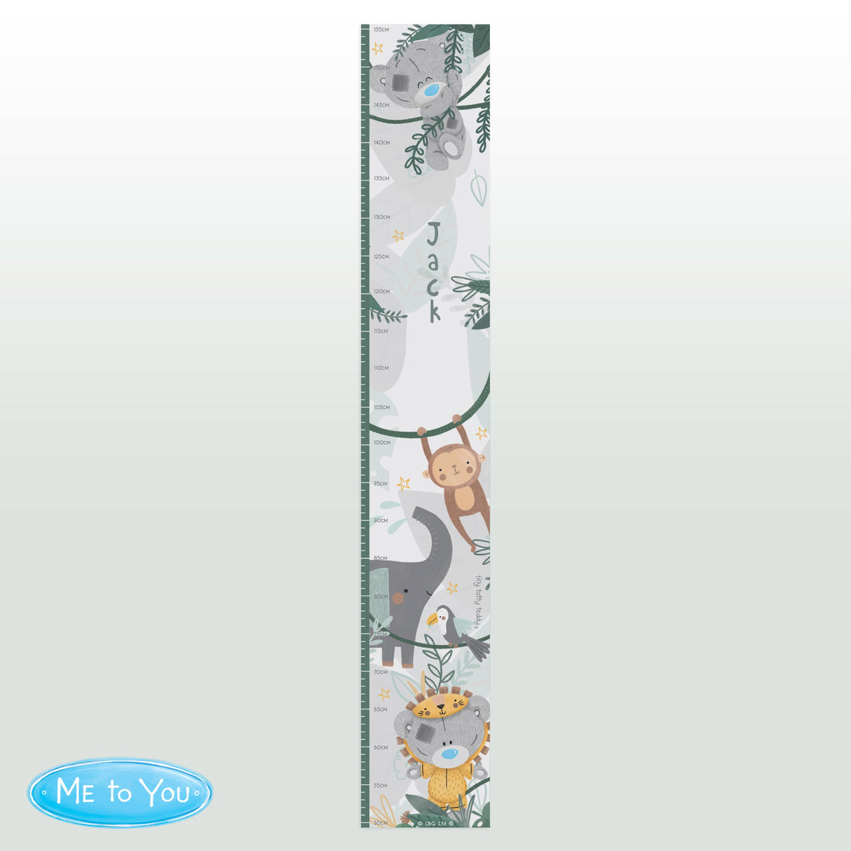 Personalised Tiny Tatty Teddy Wild One Height Chart - Shop Height Charts At Gift Moments - 3