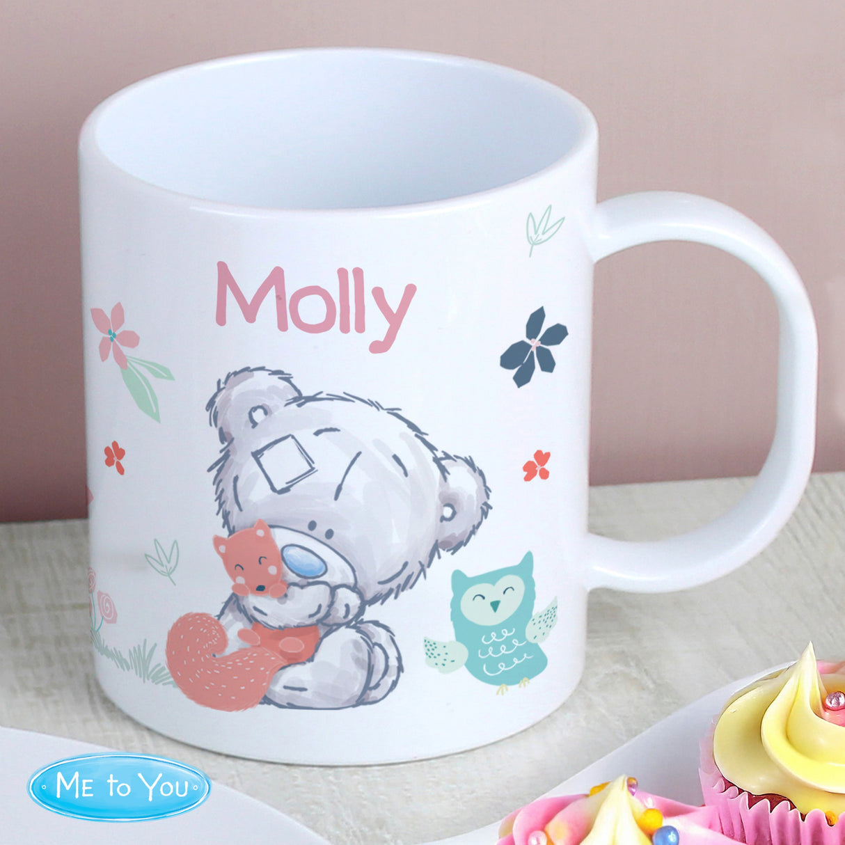 Personalised Tiny Tatty Teddy Woodland Animal Mug - Shop Plastic Mugs At Gift Moments - 2