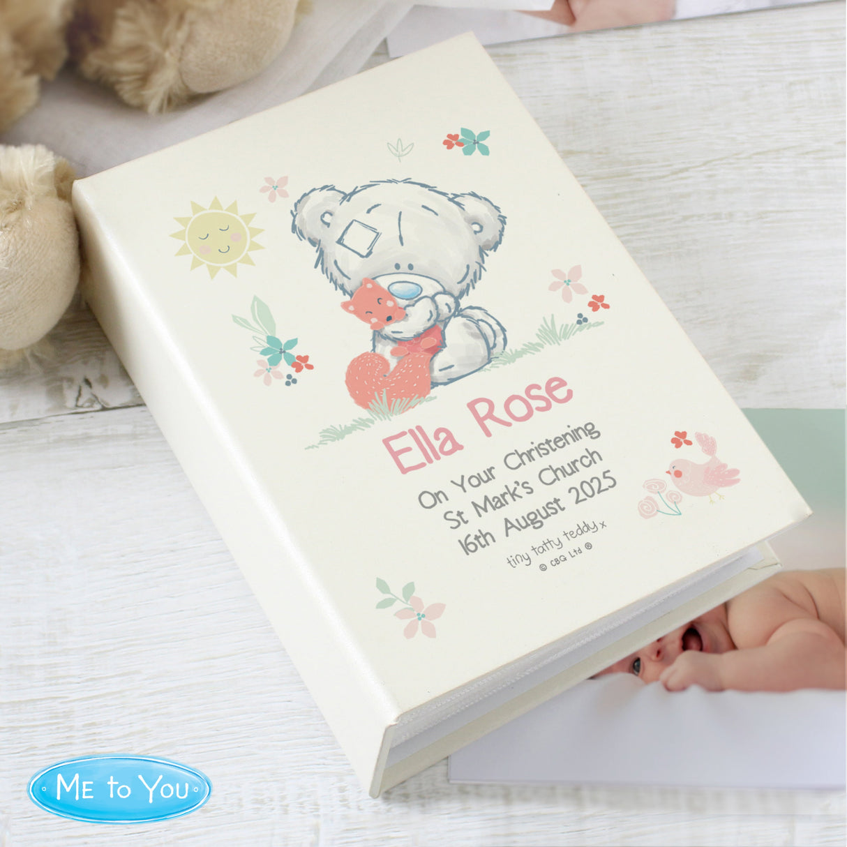Personalised Tiny Tatty Teddy Woodland Animal Photo Album - Shop Photo Albums At Gift Moments - 1