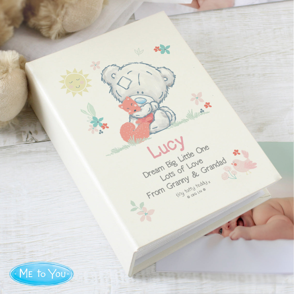 Personalised Tiny Tatty Teddy Woodland Animal Photo Album - Shop Photo Albums At Gift Moments - 4
