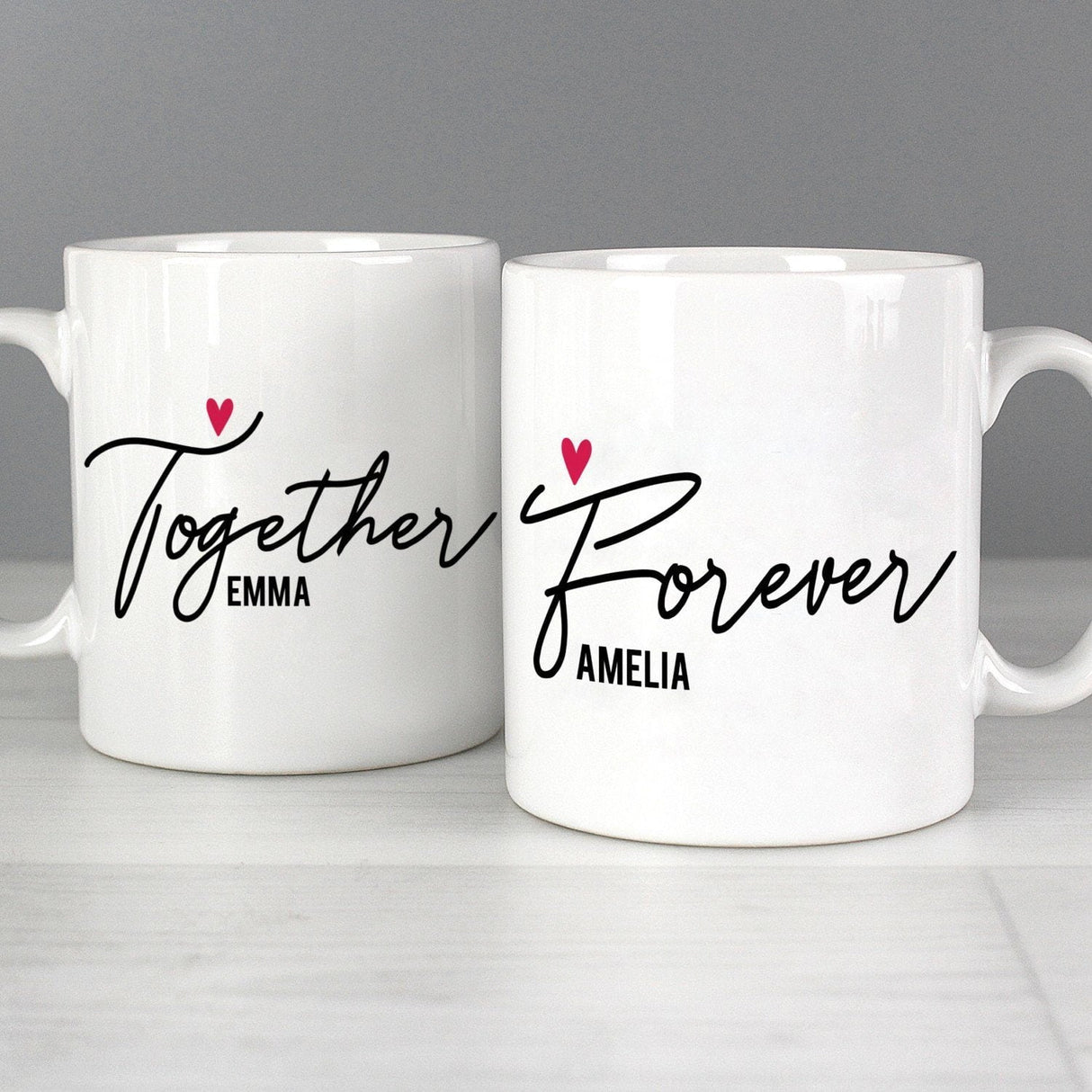 Personalised Together Forever Mug Set - Shop Mugs At Gift Moments - 2