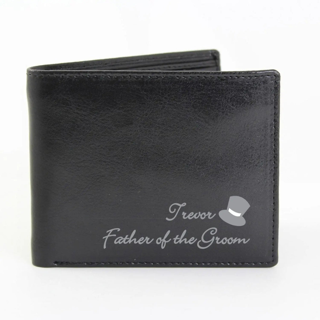 Personalised Top Hat Leather Wallet: 2 - Wallets & Money Clips By Gift Moments