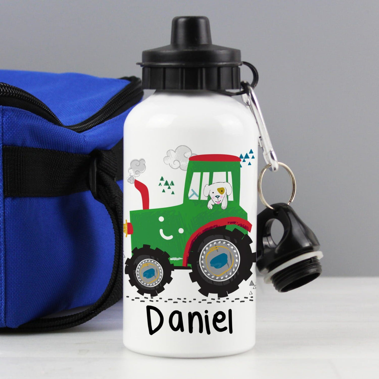 Personalised Tractor Drinks Bottle: 1 - Kids Bottles By Gift Moments