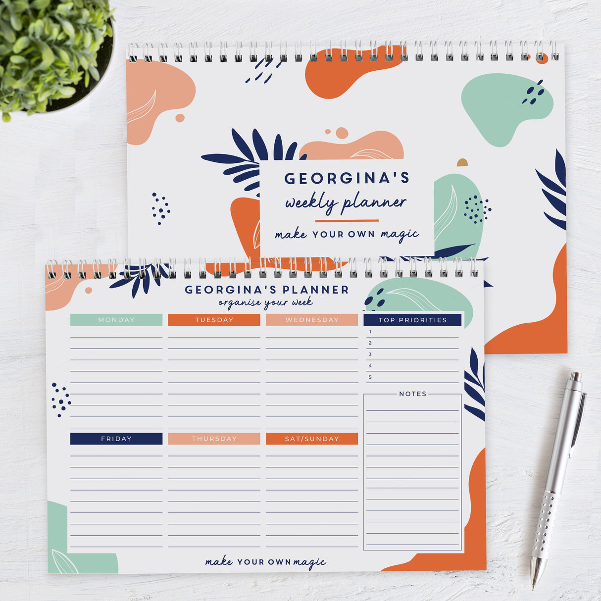 Personalised Tropical A4 Desk Planner - Shop Calendars & Planners At Gift Moments - 4
