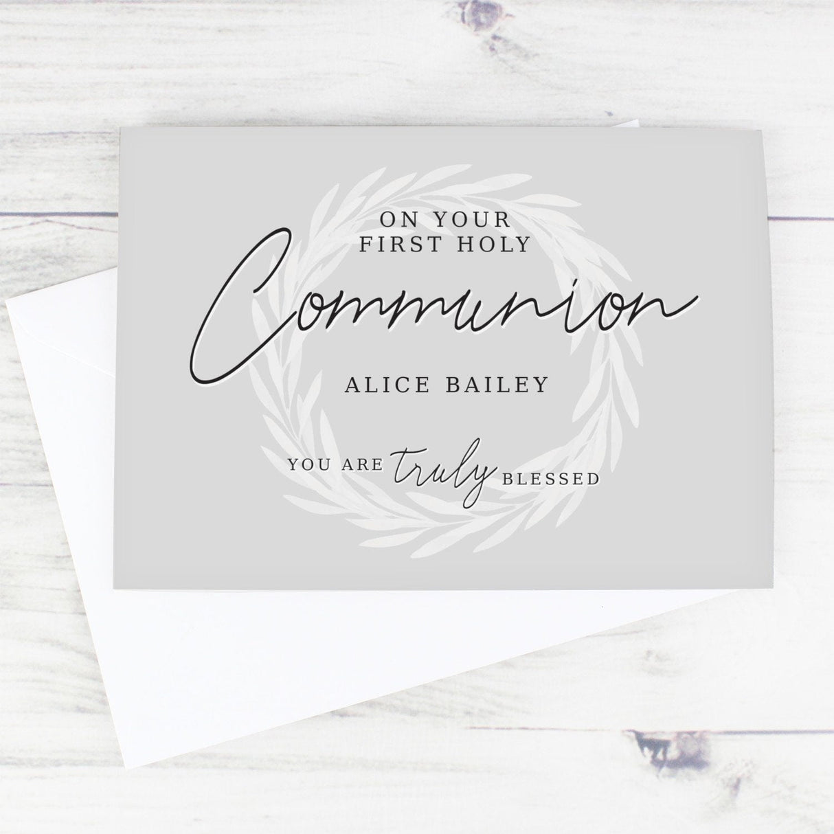 Personalised Truly Blessed First Holy Communion Card: 2 - Greeting Cards By Gift Moments