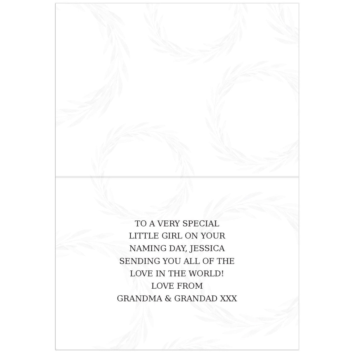 Personalised Truly Blessed Naming Day Card: 4 - Greeting Cards By Gift Moments