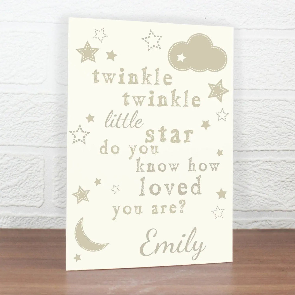 Personalised Twinkle Twinkle Card: 1 - Greeting Cards By Gift Moments