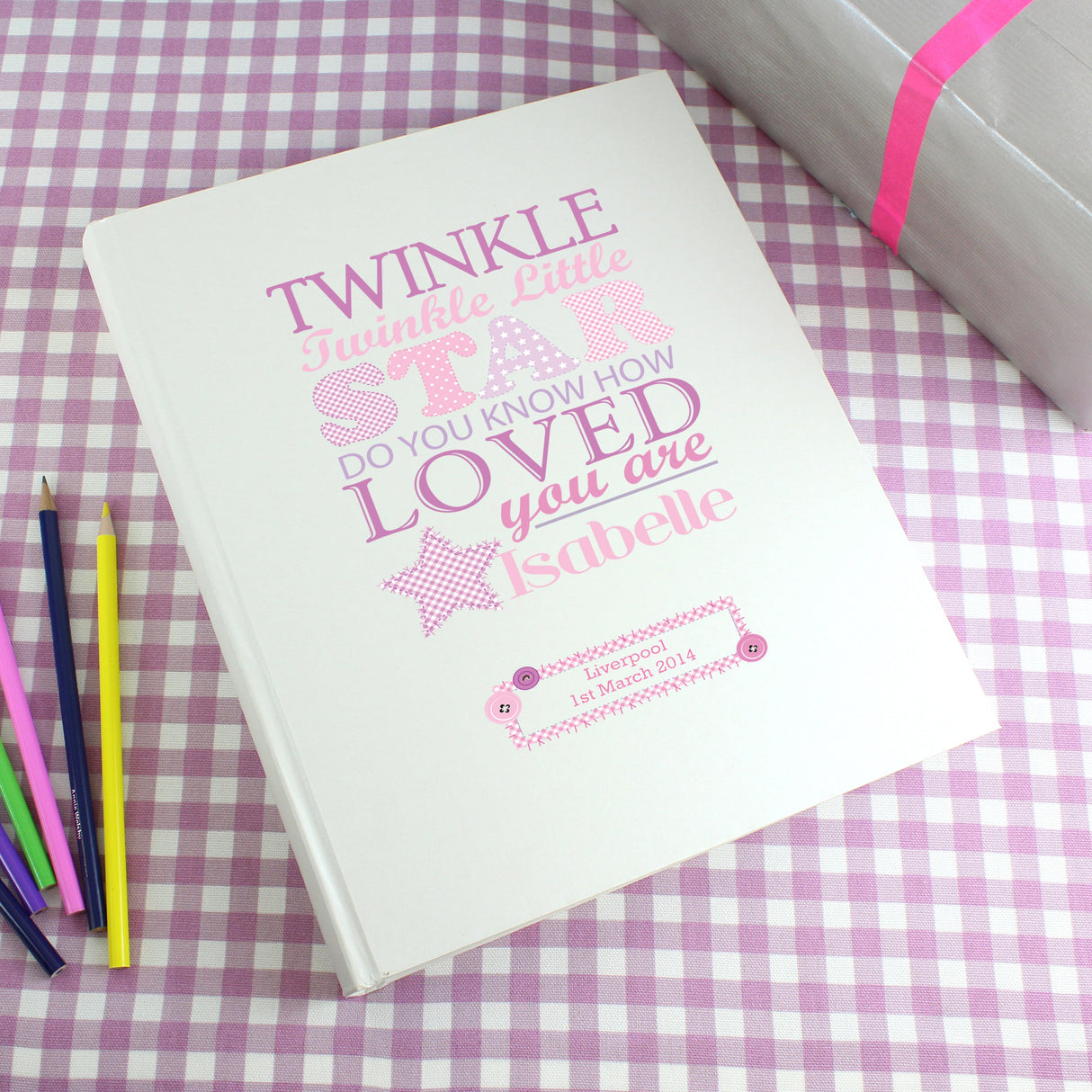 Personalised Twinkle Girls Traditional Photo Album - Shop Photo Albums At Gift Moments - 1