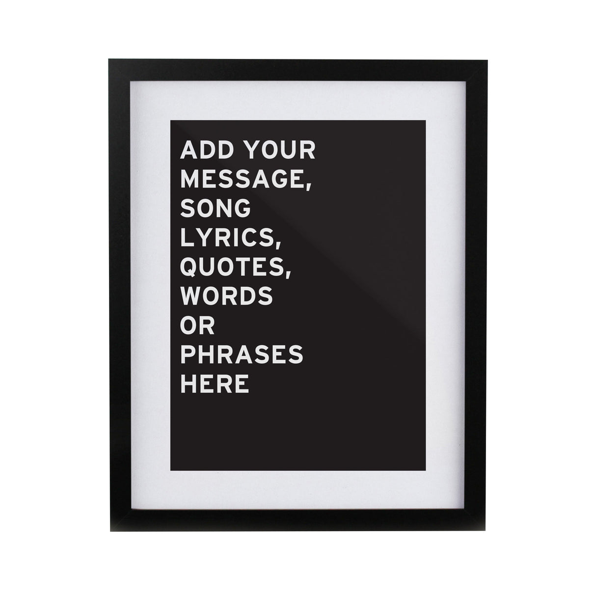 Personalised Typography Framed Prints: 8 - Framed Prints By Gift Moments