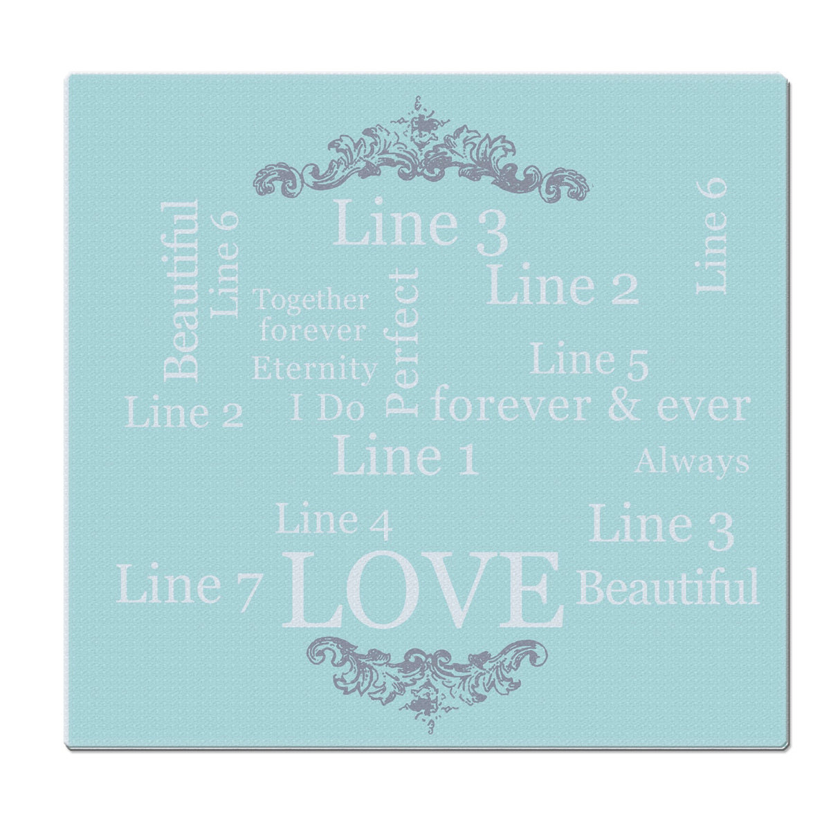 Personalised Typography Glass Chopping Board/Worktop Saver: 4 - Chopping Boards By Gift Moments