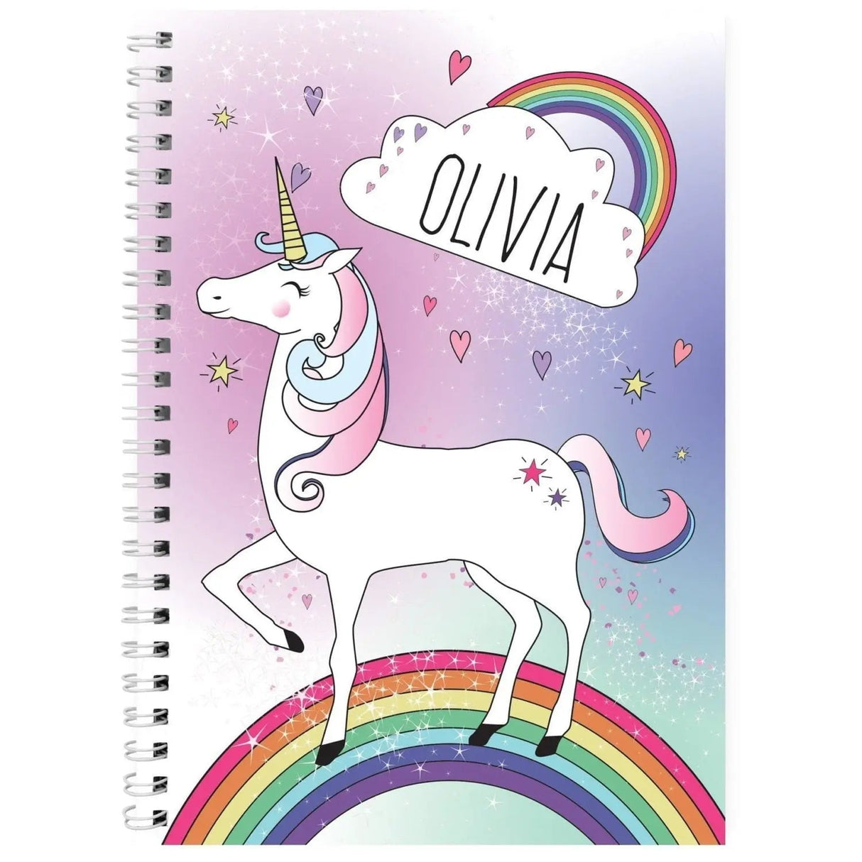 Personalised Unicorn A5 Notebook: 2 - Notebooks By Gift Moments