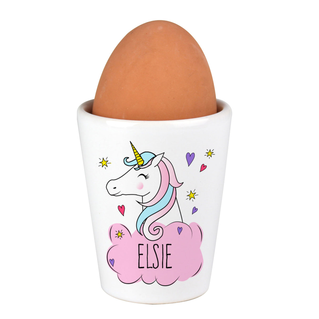 Personalised Unicorn Egg Cup: 2 - Egg Cups By Gift Moments