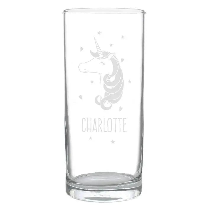 Personalised Unicorn Engraved Hi Ball Glass - Shop Highball Glasses At Gift Moments - 4
