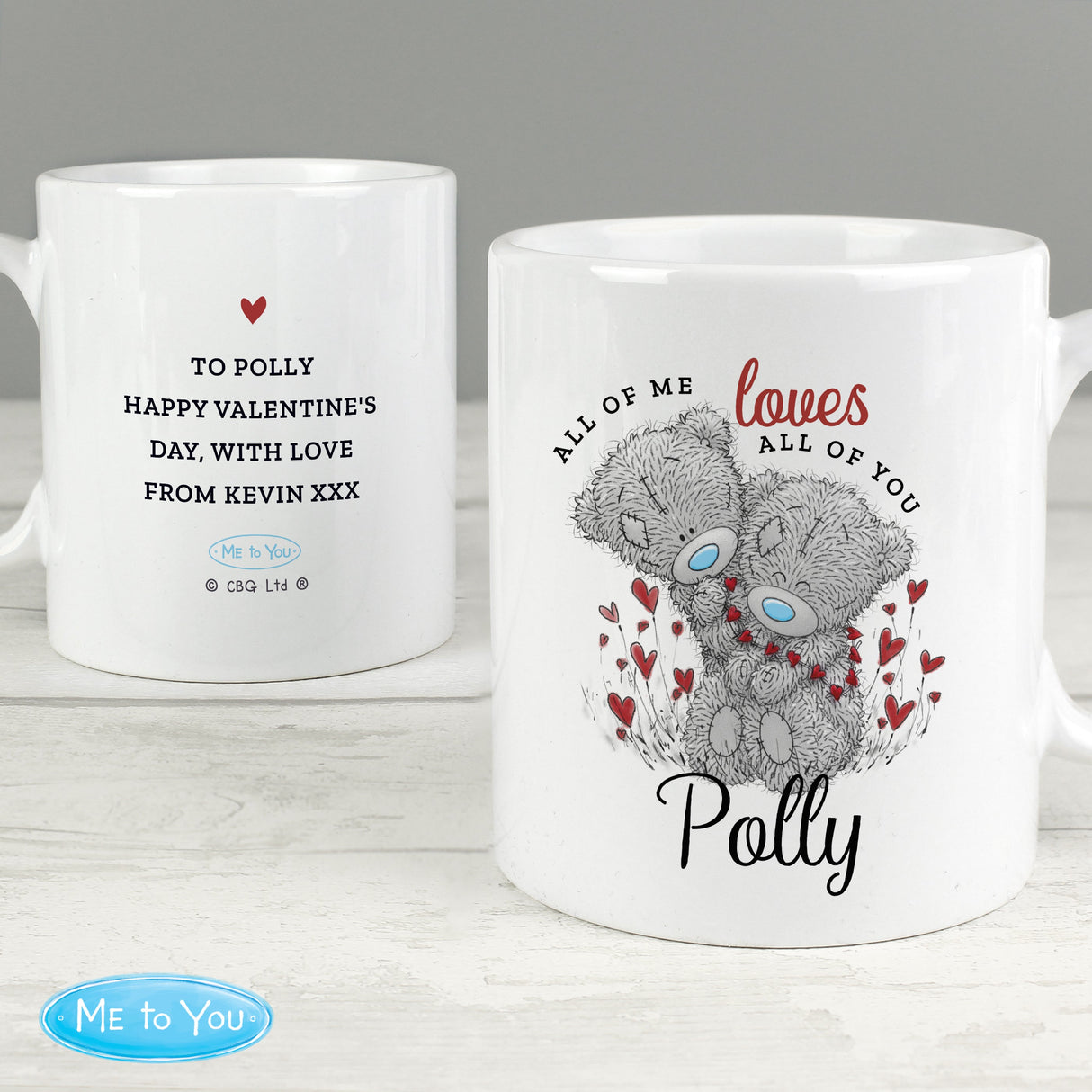 Personalised Me to You Valentine Mug: 2 - Mugs