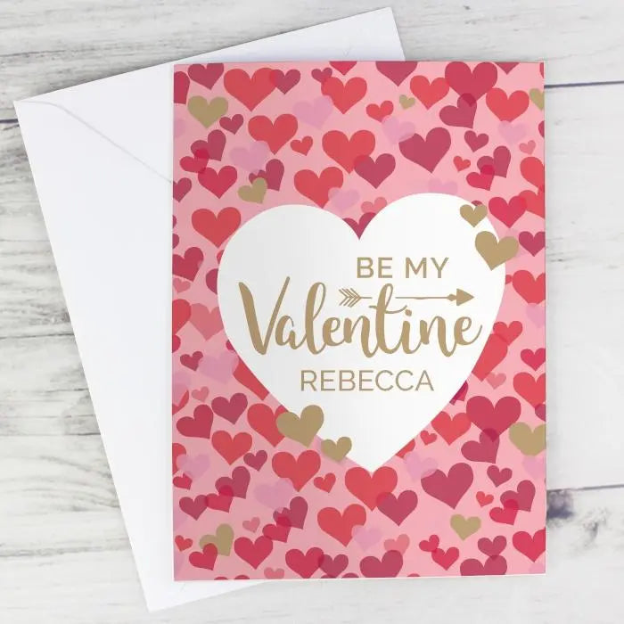 Personalised Valentine’s Day Confetti Hearts Card: 6 - Greeting Cards By Gift Moments