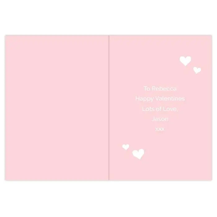 Personalised Valentine’s Day Confetti Hearts Card: 4 - Greeting Cards By Gift Moments