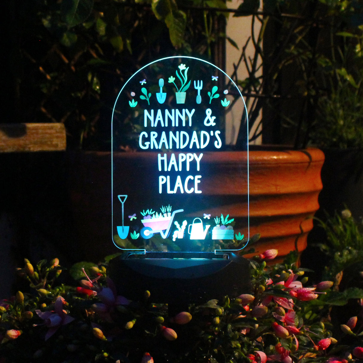 Personalised Vegetable Patch Outdoor Solar Light: 2 - Solar Lights By Gift Moments