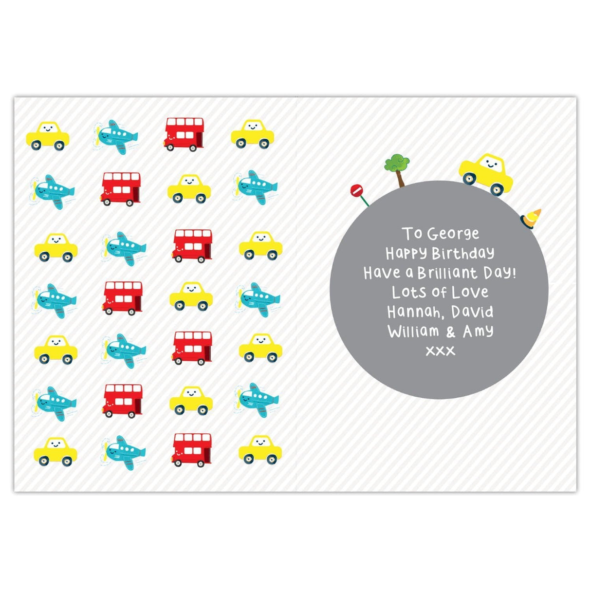 Personalised Vehicles Birthday Card - Shop Greeting Cards At Gift Moments - 4