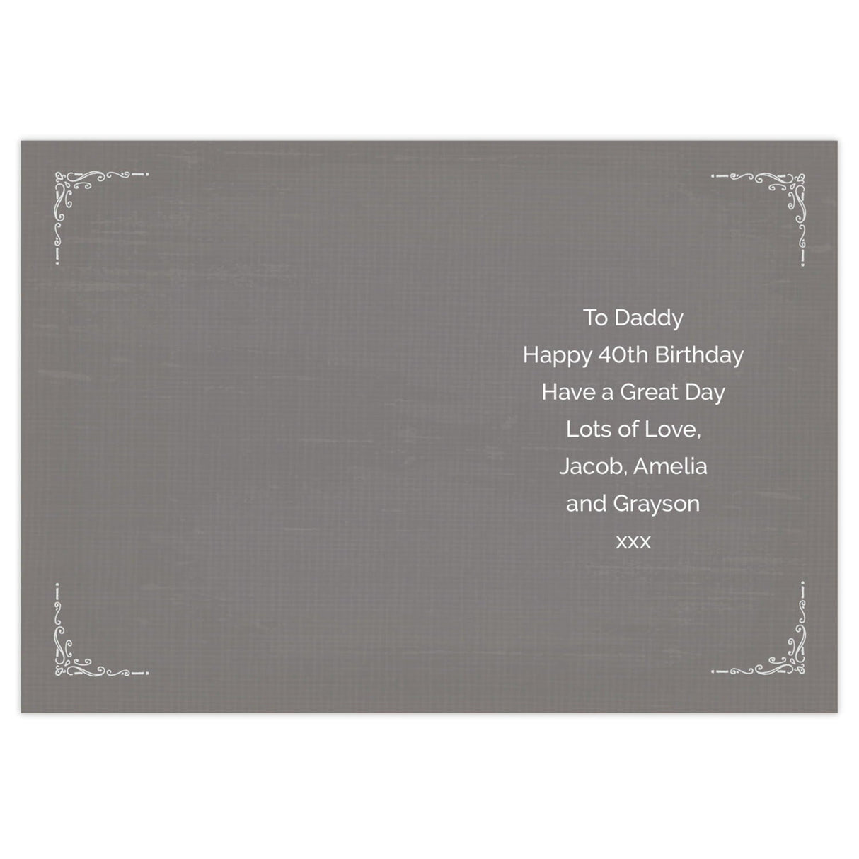 Personalised Vintage Typography Birthday Card: 3 - Greeting Cards By Gift Moments