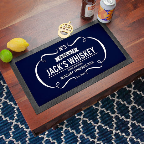 Personalised Vintage Whiskey Bar Mats: 9 - Barware By Gift Moments
