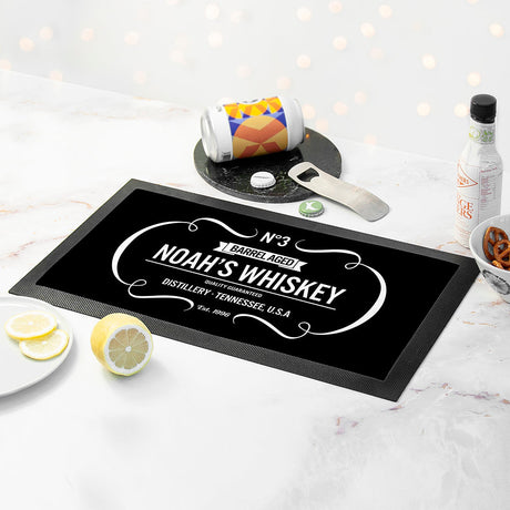Personalised Vintage Whiskey Bar Mats: 5 - Barware By Gift Moments