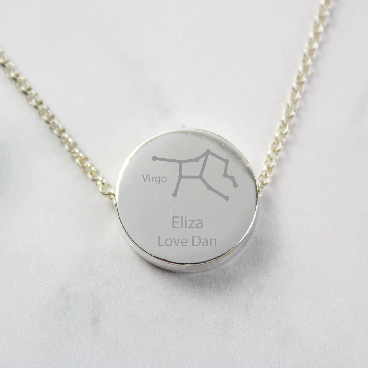 Personalised Virgo Zodiac Star Sign Necklace (Aug 23rd - Sept 22nd): 4 - Necklaces By Gift Moments