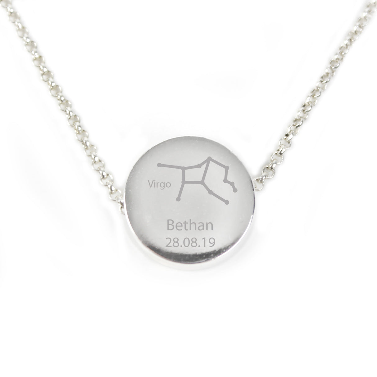 Personalised Virgo Zodiac Star Sign Necklace (Aug 23rd - Sept 22nd): 8 - Necklaces By Gift Moments