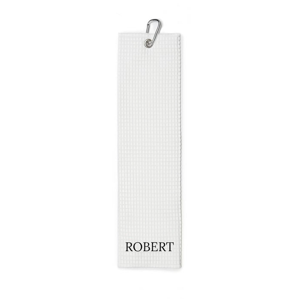 Personalised Waffle Golf Towel - Shop Golf Towels At Gift Moments - 4