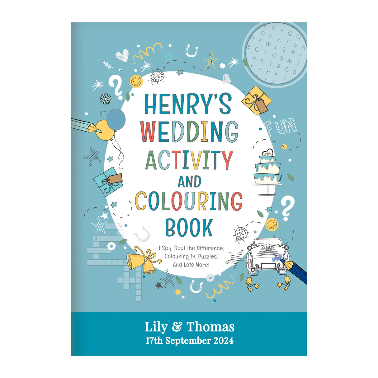 Personalised Wedding Activity Book for Boys - Shop Books At Gift Moments - 3