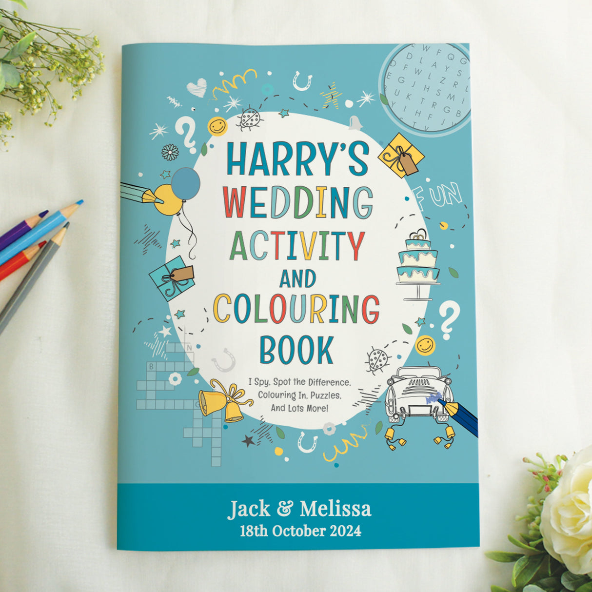 Personalised Wedding Activity Book for Boys - Shop Books At Gift Moments - 2