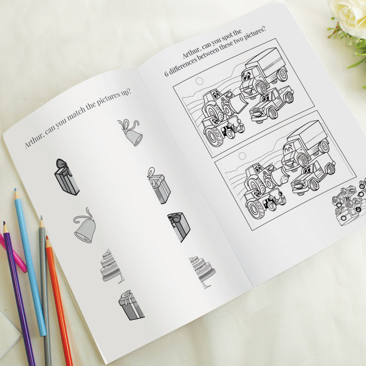 Personalised Wedding Activity Book for Boys - Shop Books At Gift Moments - 5