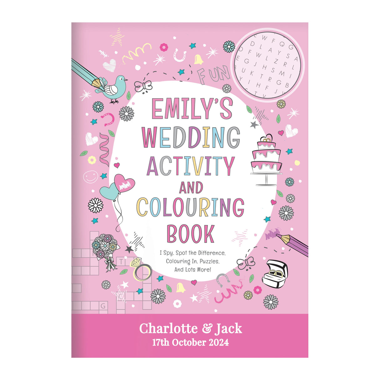 Personalised Wedding Activity Book for Girls - Shop Books At Gift Moments - 9