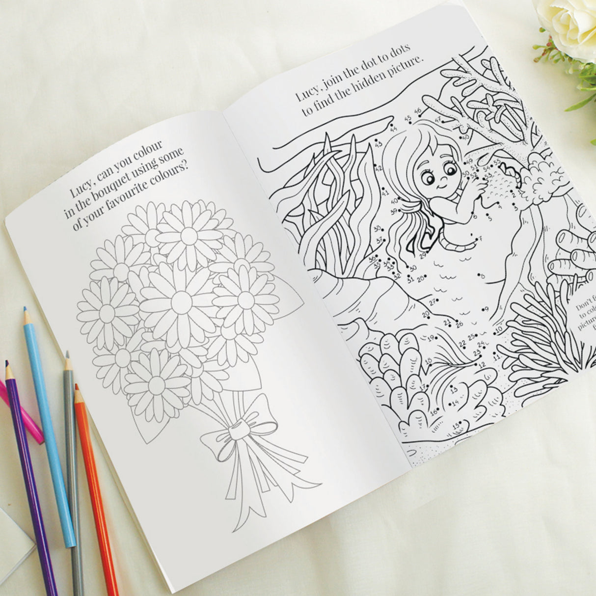 Personalised Wedding Activity Book for Girls - Shop Books At Gift Moments - 3