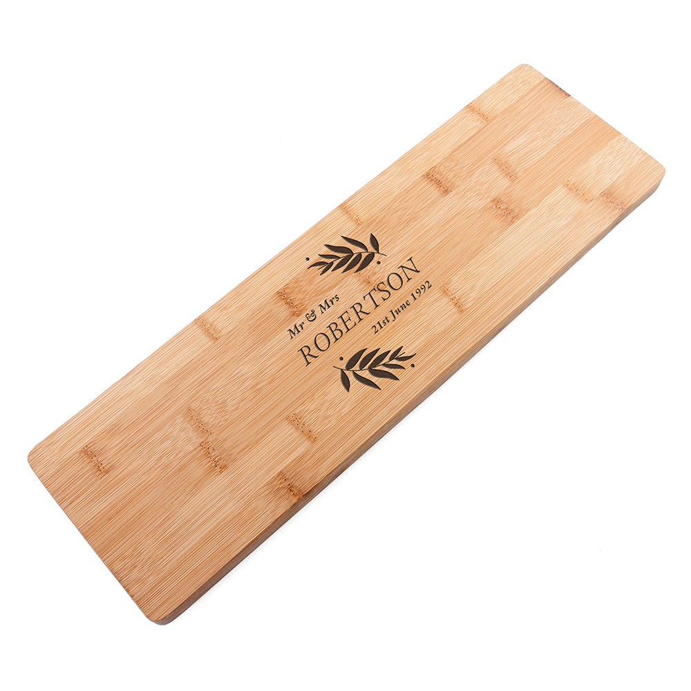 Personalised Wedding Bamboo Serving Board: 5 - Chopping Boards By Gift Moments