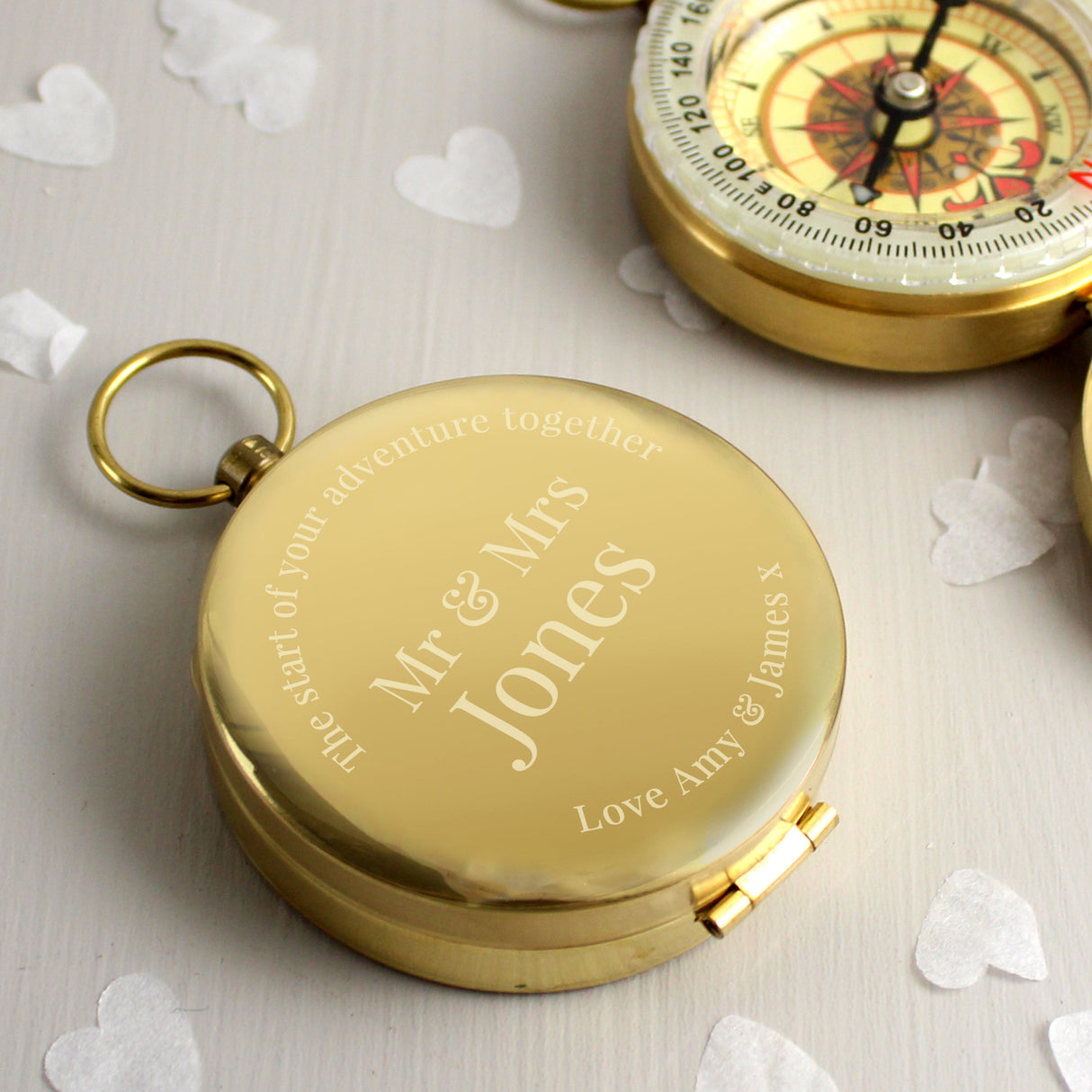 Personalised Wedding Compass: 3 - Compasses By Gift Moments