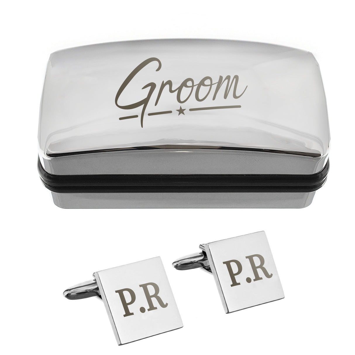 Personalised Wedding Role Cufflinks & Box Sets - Shop Cufflinks & Tie Slides At Gift Moments - 14