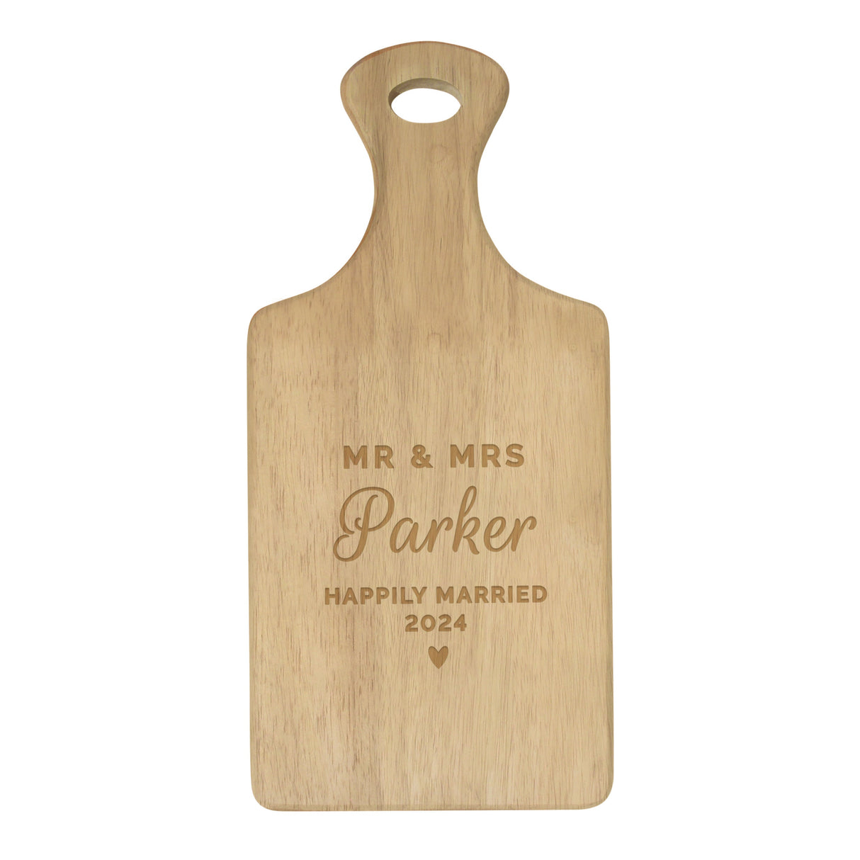 Personalised Wedding Wooden Paddle Board: 5 - Chopping Boards By Gift Moments