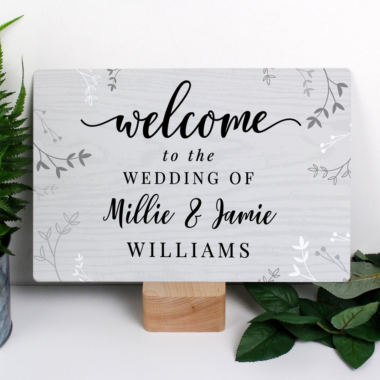 Personalised Welcome Metal Sign: 1 - Signs & Plaques By Gift Moments