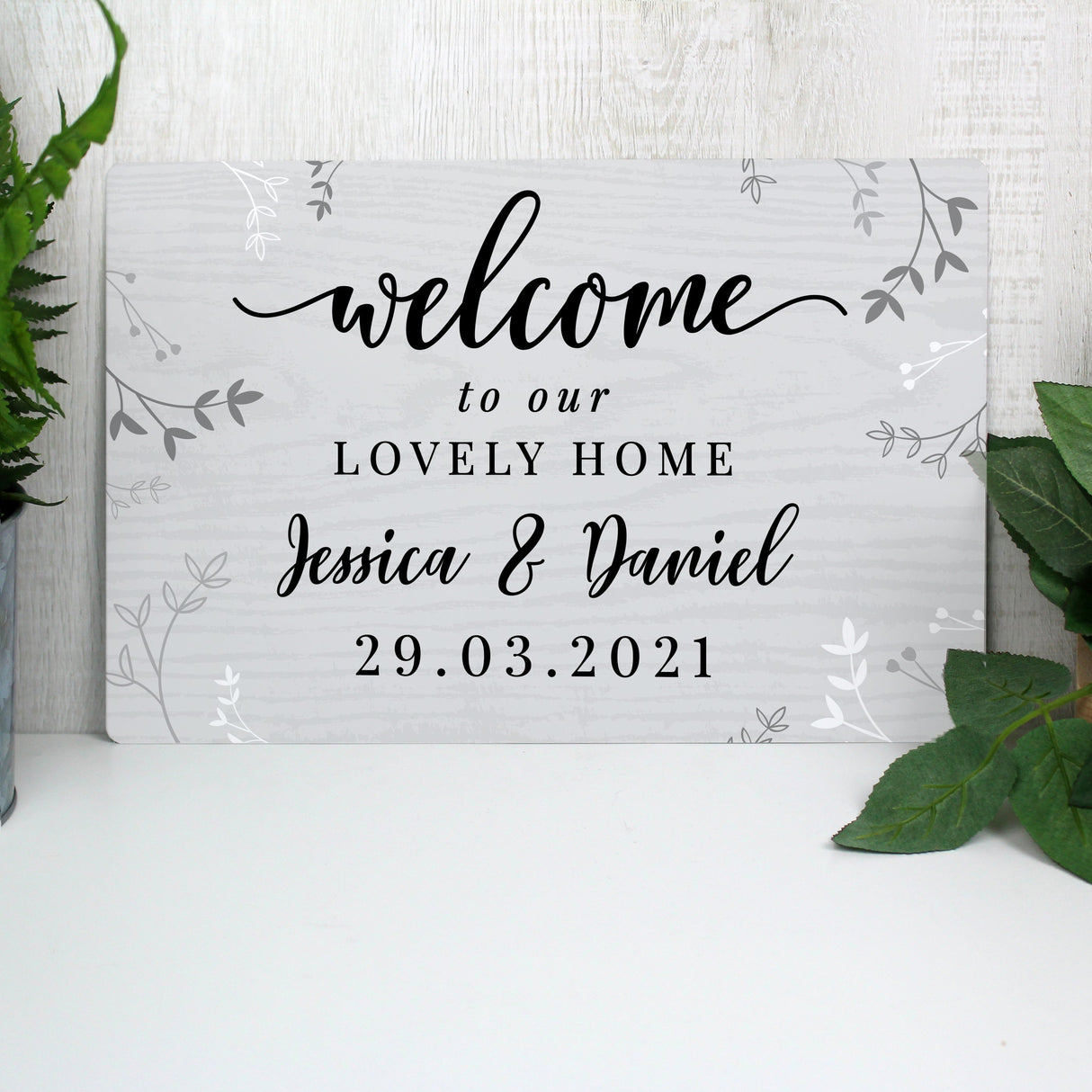 Personalised Welcome Metal Sign: 4 - Signs & Plaques By Gift Moments