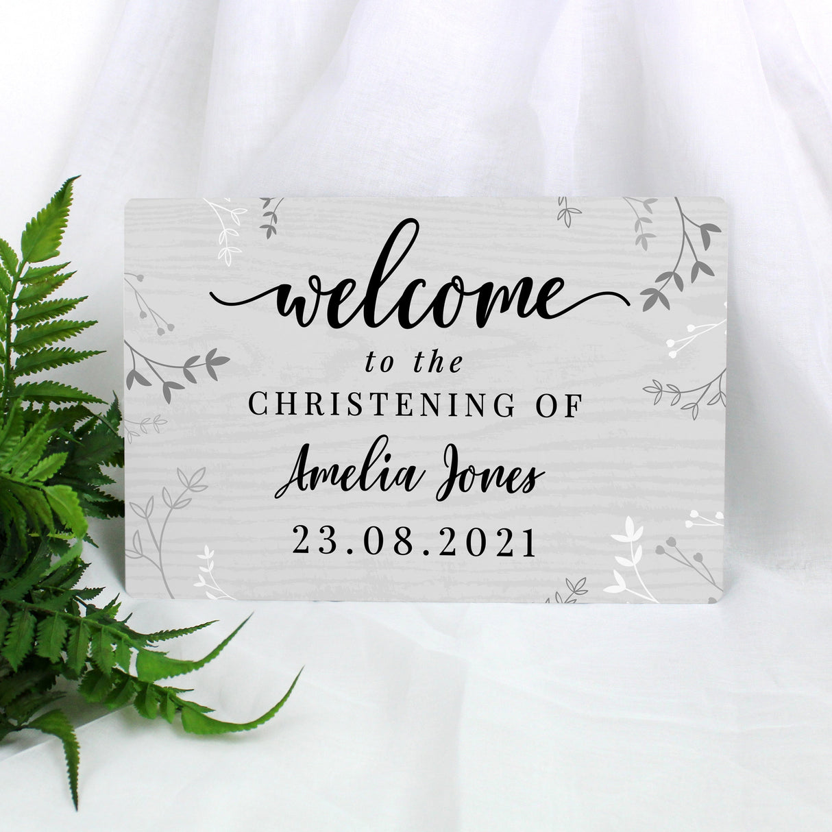 Personalised Welcome Metal Sign: 3 - Signs & Plaques By Gift Moments
