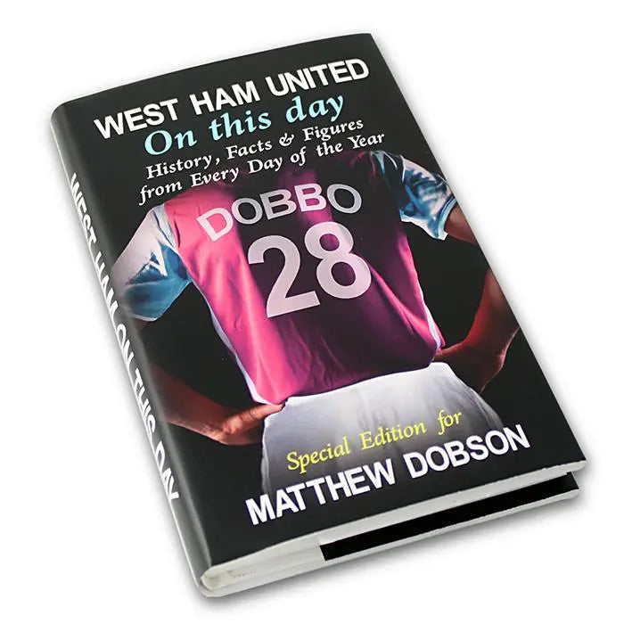 Personalised West Ham On This Day Book - Shop Books At Gift Moments - 2