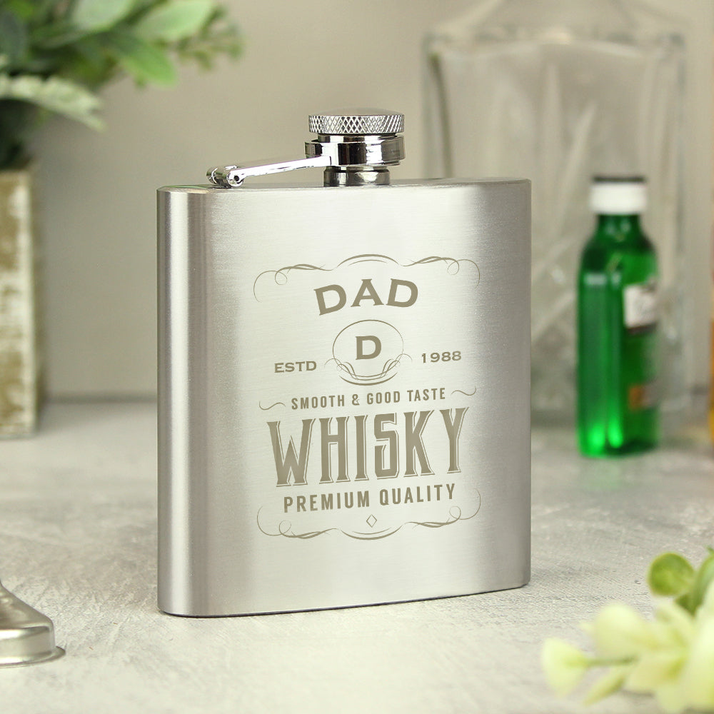 Personalised Whisky Hip Flask: 6 - Hip Flasks By Gift Moments