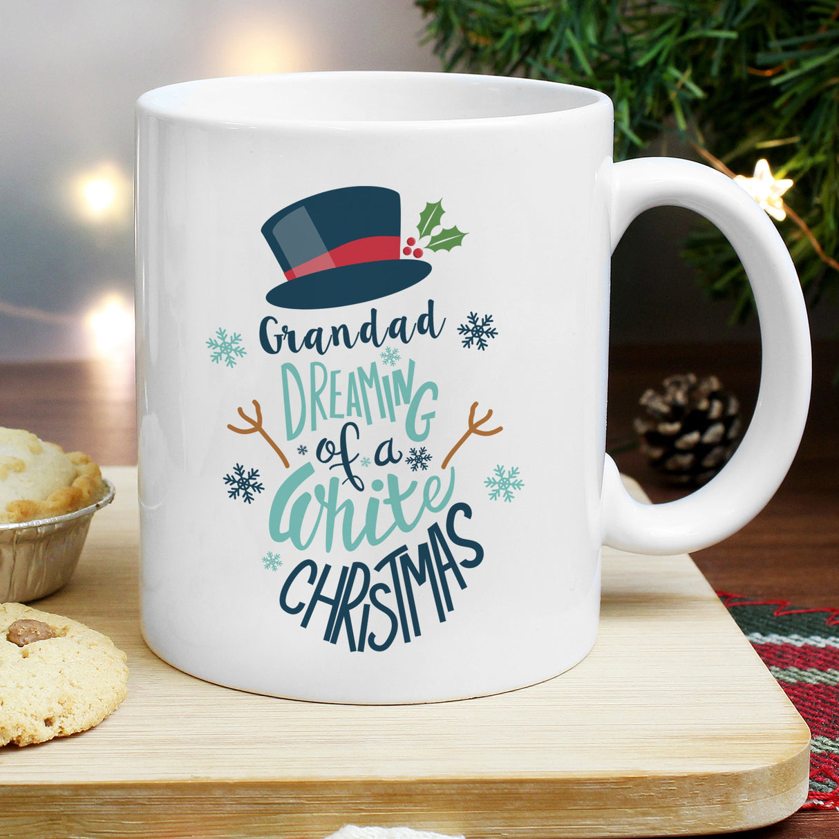Personalised White Christmas Mug: 3 - Mugs By Gift Moments