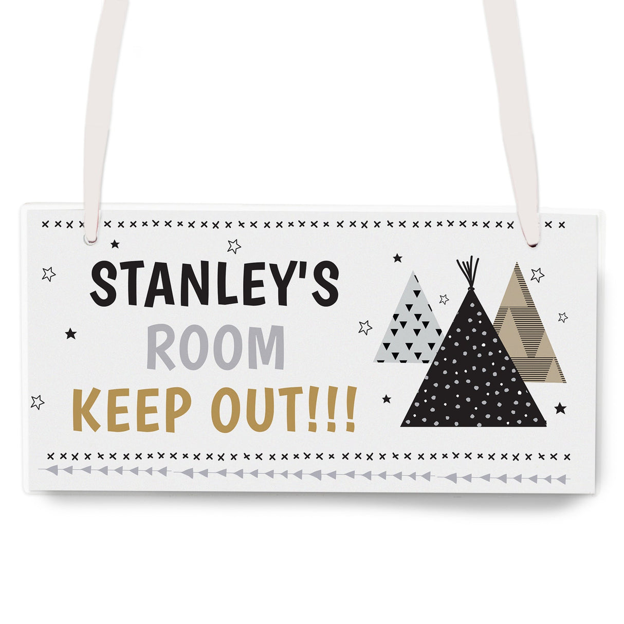 Personalised Wigwam Wooden Sign: 3 - Signs & Plaques By Gift Moments