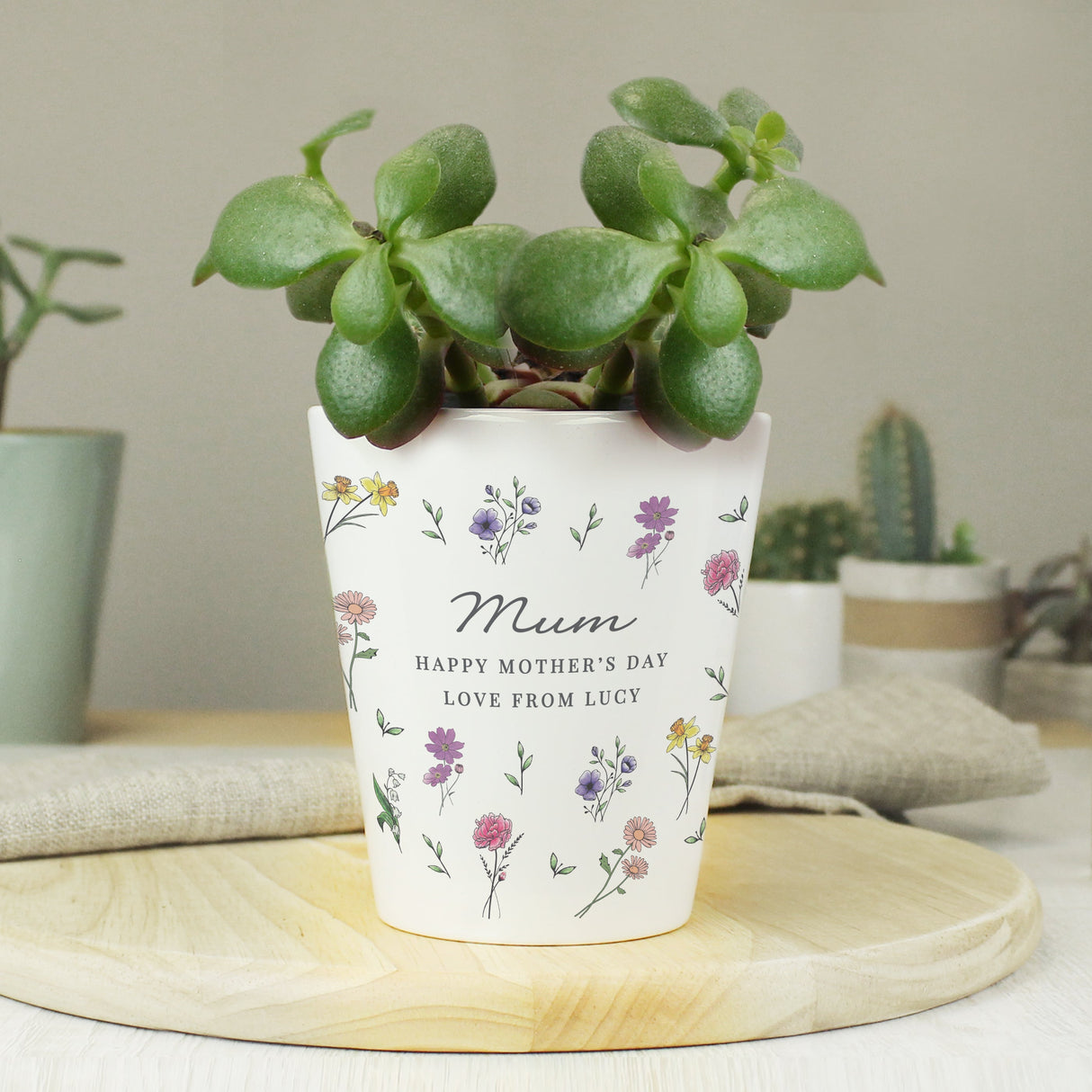 Personalised Wild Flowers Plant Pot: 1 - Pots & Planters By Gift Moments