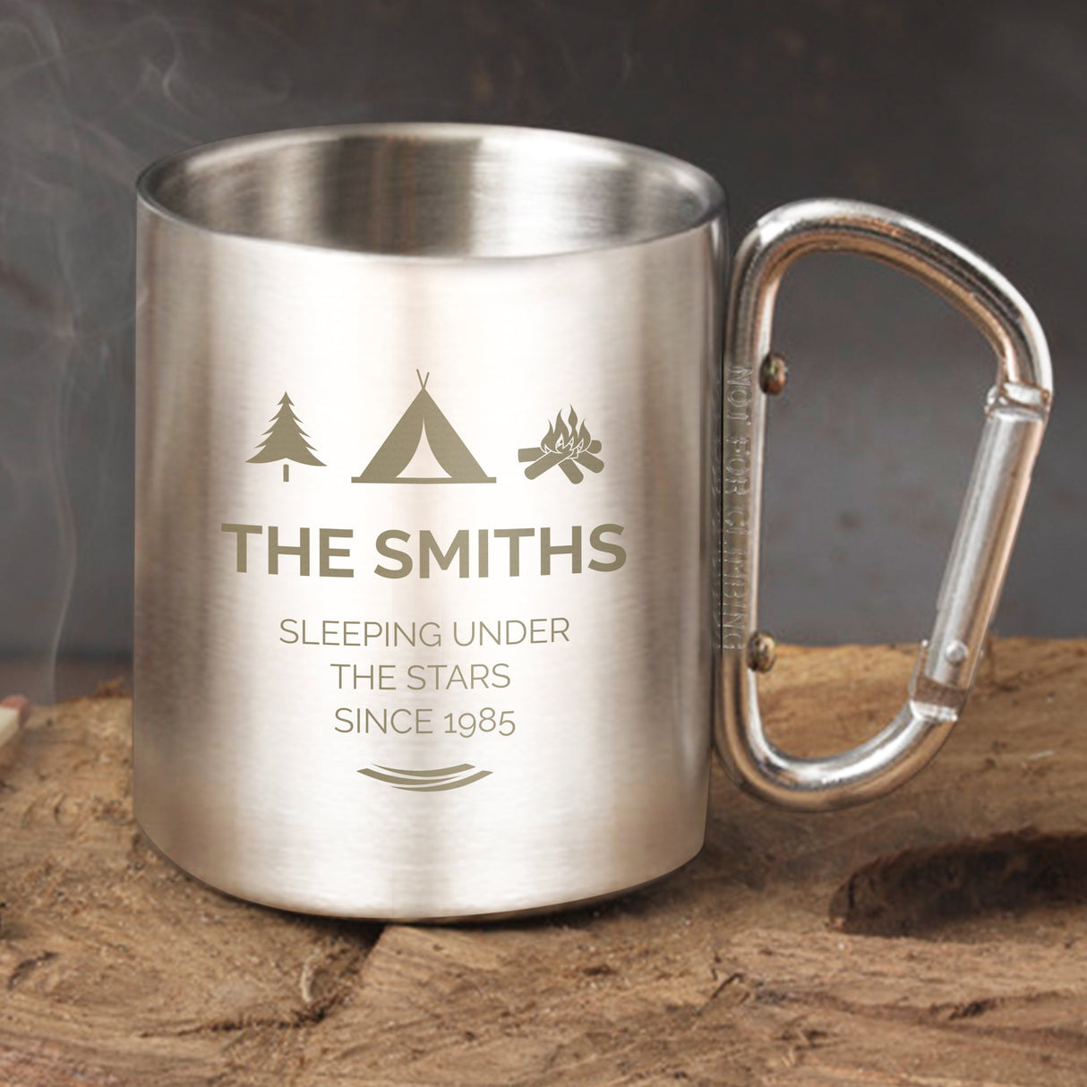 Personalised ’Wilderness Wanderer’ Stainless Steel Mug: 1 - Outdoor Mugs By Gift Moments