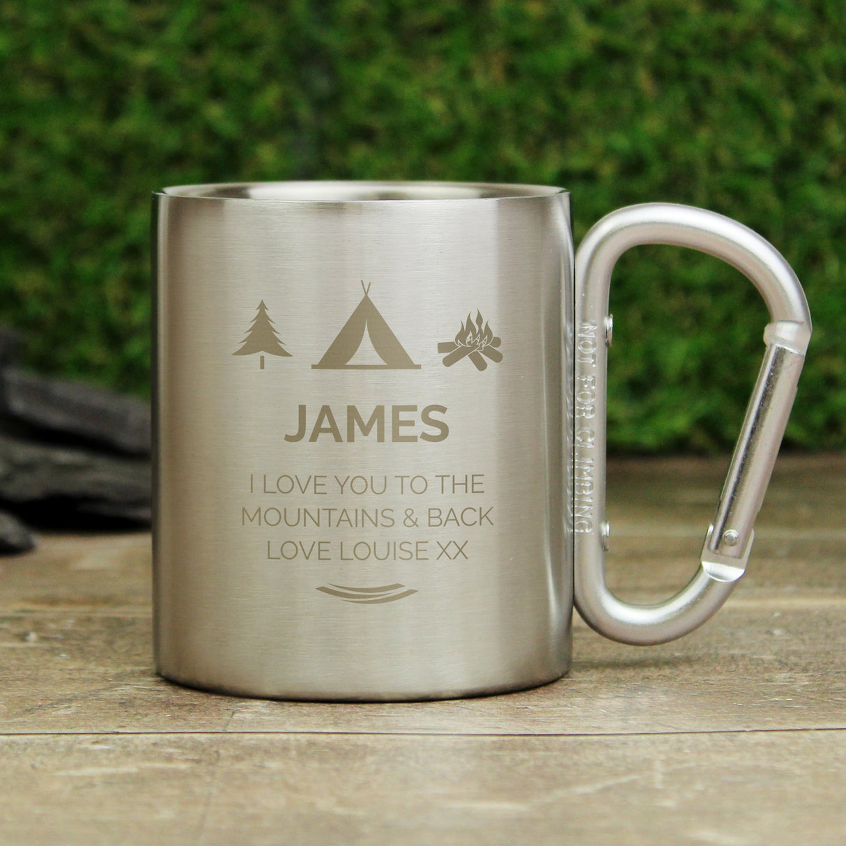 Personalised ’Wilderness Wanderer’ Stainless Steel Mug: 5 - Outdoor Mugs By Gift Moments