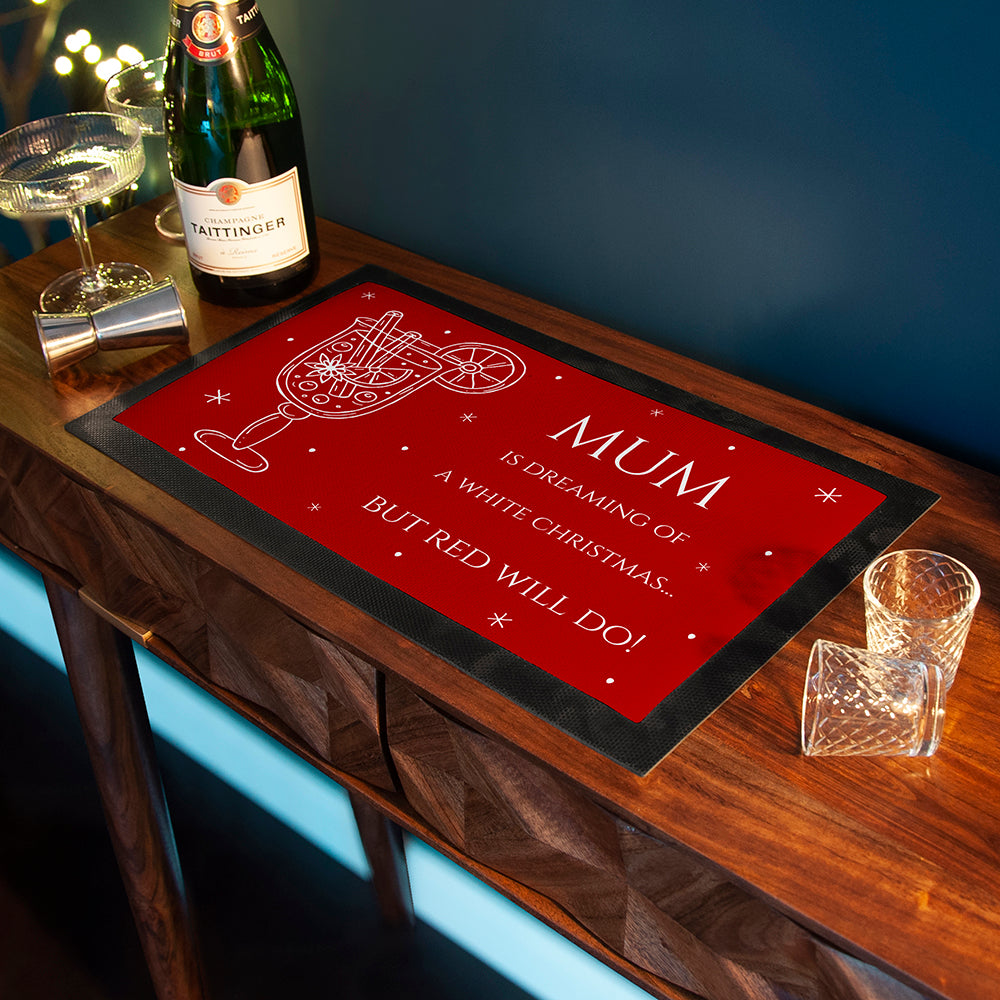 Personalised Wine Pun Bar Mat: 2 - Barware By Gift Moments